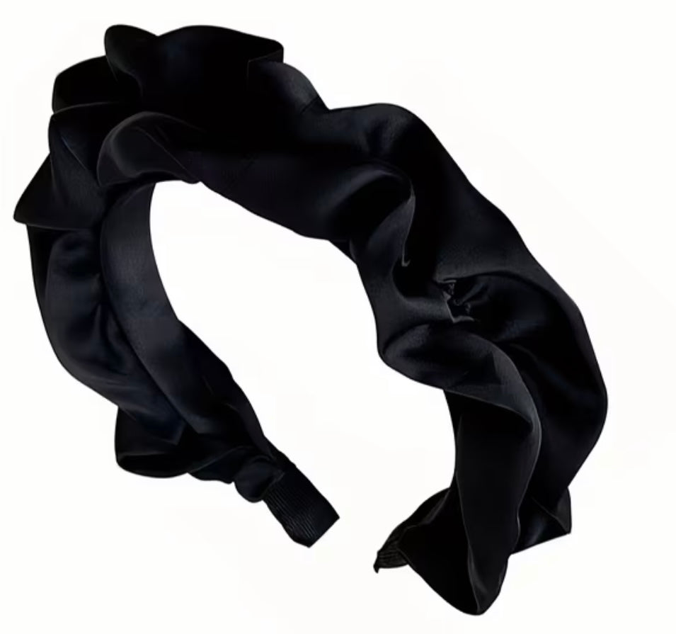 Ruched Satin Headband