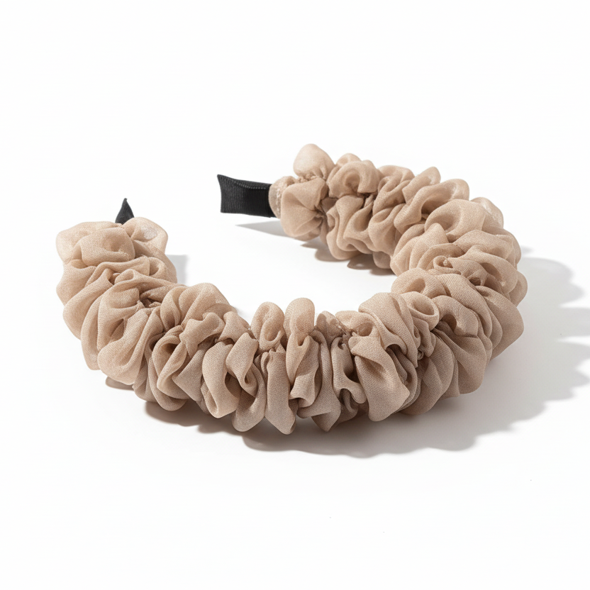 Mesh Ruffled Headband